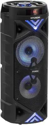 Минисистема Hyundai H-MC180 черный 80Вт FM USB BT SD/MMC