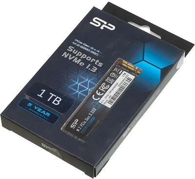Накопитель SSD SILICON POWER 1Tb P34A60 (M.2 2280 PCI-E Gen4 x4, NVMe, R/W 2200/1600MB/s, 600TBW, RTL) (SP001TBP34A60M28)