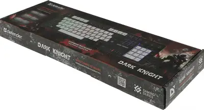 Клавиатура Defender Dark Knight GK-077 белый/черный USB Multimedia for gamer LED (45078)