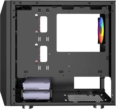 Корпус PowerCase Alisio Micro X3B, черный, mATX, Без БП (CAMIB-L3)