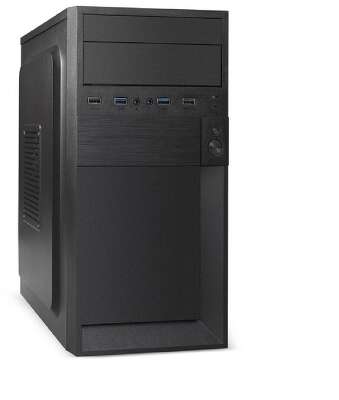 Exegate EX291147RUS Корпус Minitower ExeGate BAA-105U2-01-AAA450 (mATX, БП AAA450 с вент. 8см, 2*USB+2*USB3.0, аудио, черный)