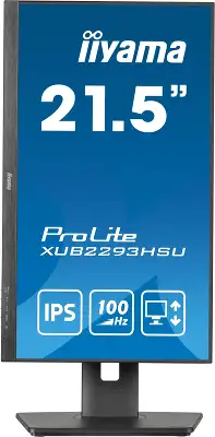 Монитор Iiyama 21.5" ProLite XUB2293HSU-B7 черный IPS LED 16:9 HDMI M/M матовая HAS Piv 300cd 178гр/178гр 1920x1080 100Hz DP FHD USB 3.9кг