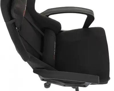 Кресло игровое Zombie Carry черный/серый с подголов. крестов. пластик пластик черный