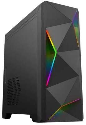 Zircon Корпус Ares без БП (Midi Tower, Micro-ATX, Black, 1*USB3.0+2*USB2.0)