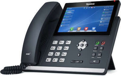 SIP-T48U, цветной сенсорный экран, 2 порта USB, 16 аккаунтов, BLF, PoE, GigE, без БП