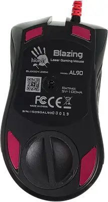 Мышь A4Tech Bloody AL90 Blazing черный лазерная 12000dpi USB3.0 8but (AL90 ACTIVATED)