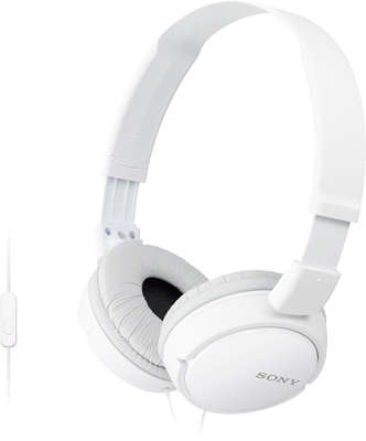 Гарнитура Sony MDR-ZX110AP, белая