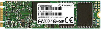Твердотельный накопитель M.2 SATA3 240Gb Transcend MTS820 [TS240GMTS820S] (SSD)