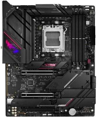 ASUS ROG STRIX B650E-E GAMING WIFI (Socket AM5, ATX, 4xDDR5(128GB), DP/HDMI, 2xPCIe 5.0x16/1xPCIe 4.0x16, 1xLAN (2.5GbE), Wi-Fi 6E, BT, 4xSATA 6Gb/s, 4xM.2, 2xType-C, 6xUSB 3.2, 4xUSB 2.0)