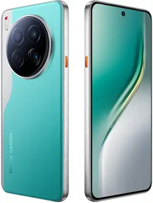 Смартфон Tecno Camon 40 Premier 5G 256Gb 12Gb зеленый моноблок 3G 4G 2Sim 6.67" 1260x2800 Android 15 50Mpix 802.11 a/b/g/n/ac/ax NFC GPS GSM900/1800 GSM1900 Protect FM