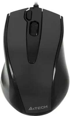 A-4Tech Мышь N-500F V-TRACK (серый глянец/черный) USB, 3+1 кл.-кн.,провод.мышь [641866]