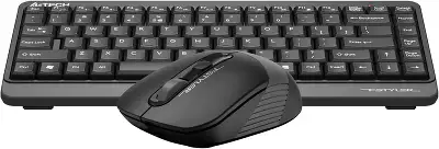 Клавиатура + мышь A4Tech Fstyler FG1110 клав:черный/серый мышь:черный/серый USB беспроводная Multimedia (FG1110 GREY)