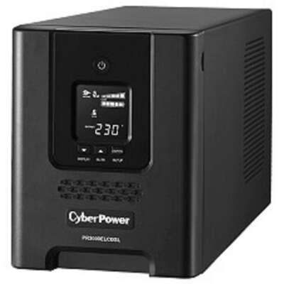 ИБП CyberPower PR3000ELCDSL {Line-Interactive, Tower, 3000VA/2700W USB/RS-232/EPO/SNMPslot (8 IEC С13, 1 IEC C19), 12В/9 Ач х 4}