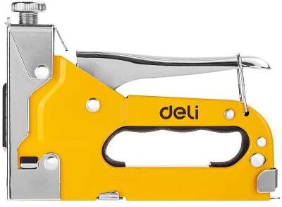 Мебельный степлер Deli DL238104 с набором скоб (2000шт D-тип, 2000шт Т-тип, 2000шт U-тип)