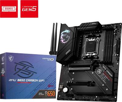 Материнская плата ATX LGAAM5 MSI MPG B650 CARBON WIFI