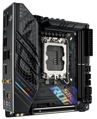 Материнская плата ASUS ROG STRIX B760-I GAMING WIFI, LGA1700, B760, 2*DDR5, 4*SATA, 2*M.2, 3*USB 3.2, 3*USB 2.0, Type-C, 1*PCIx16, DP+HDMI, mITX; 90MB1D90-M1EAY0