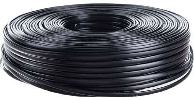 Gembird Кабель телефонный 100м (4-х жильный, 2 пары, плоский) черный