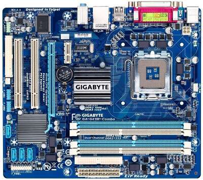 Материнская плата Gigabyte GA-G41M-COMBO-GQ, Socket 775, Intel®G41+ICH7, 2xDDR3-1066+2xDDR2-1066, D-SUB, 1xPCI-Ex16, 1xPCI-Ex1, 2xPCI, 4xSATA2, 1xIDE, 6 Ch Audio, GLan, (4+4)xUSB2.0, COM, LPT, 2xPS/2, mATX, BOX {10}