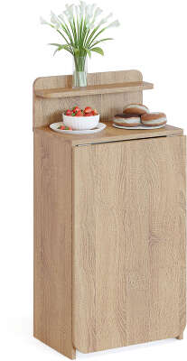 Стол для компьютера Сокол СП-19 складн. столешница ЛДСП дуб сонома каркас хром (00-00013783)