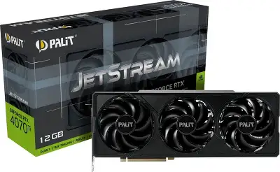 Видеокарта Palit NVIDIA nVidia GeForce RTX 4070Ti JETSTREAM 12Gb DDR6X PCI-E HDMI, 3DP