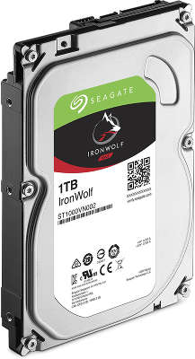 Жесткий диск Seagate SATA-III 1Tb ST1000VN002 Ironwolf (5900rpm) 64Mb 3.5"