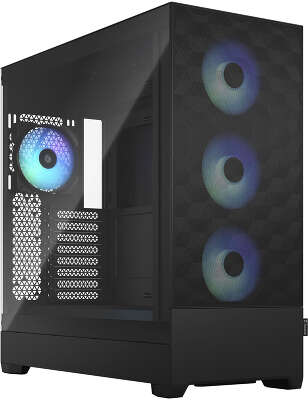 Корпус Fractal Design Pop XL Air RGB Black TG Clear Tint, черный, EATX, Без БП (FD-C-POR1X-06)