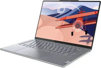 Ноутбук Lenovo Yoga Slim 7 14APU8 Ryzen 5 7640S 16Gb SSD512Gb AMD Radeon 760M 14.5" OLED 2.9K (2944x1840) Windows 11 Home l.grey WiFi BT Cam (83AA001DRU)