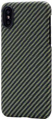 Чехол из арамидного волокна для iPhone XS/X Pitaka Aramid Case, Black/Gold Twill [KI8005X]