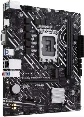 ASUS PRIME H610M-K ARGB (Socket 1700, mATX, 2xDDR5(96GB), VGA/HDMI 2.1, 1xPCIe 4.0x16/1xPCIe 3.0, 1xLAN, 4xSATA 6Gb/s, 1xM.2, 2xUSB 3.2, 4xUSB 2.0, 1xPS/2)