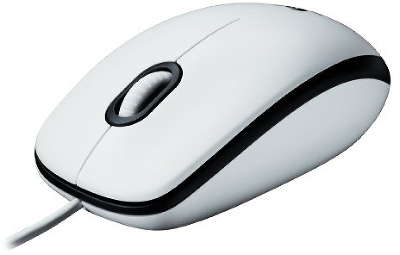 Мышь Logitech Mouse M100 USB White (910-005004)