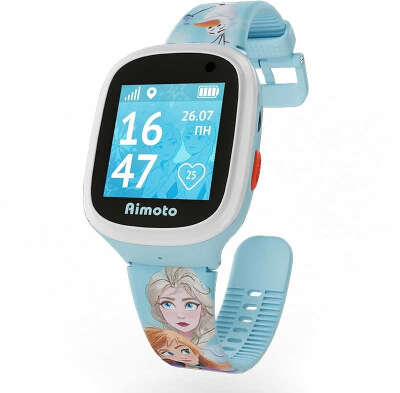 Смарт-часы Кнопка Жизни Disney Холодное сердце 1.44" TFT корп.голубой рем.голубой разм.брасл.:M/L (9301111)