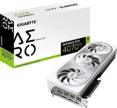 Видеокарта GIGABYTE NVIDIA nVidia GeForce RTX 4070Ti AERO OC 12Gb DDR6X PCI-E HDMI, 3DP