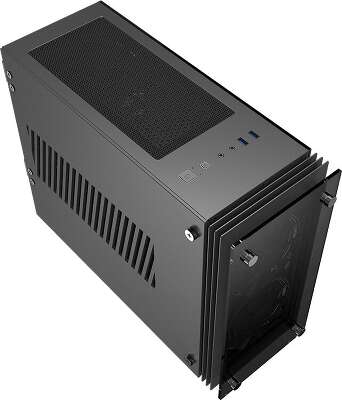 Корпус GameMax Stratos ITX, черный, mini-ITX, Без БП (Stratos ITX)