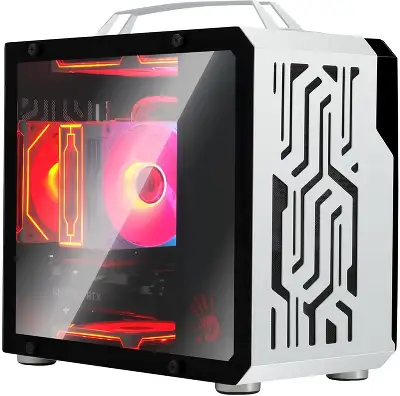 Корпус Bloody BD-CC110 белый без БП mATX 5x120mm 2xUSB3.0 audio