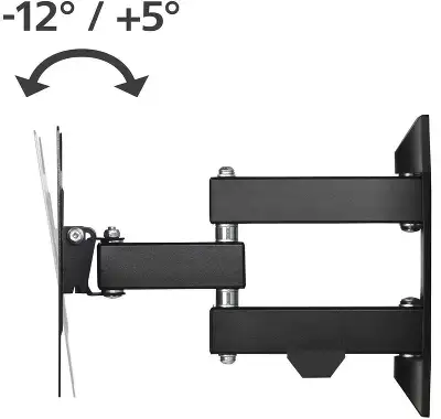 Кронштейн для телевизора Hama 00220822 черный 19