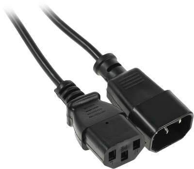 Кабель-удлинитель Ningbo AN23-1008 IEC C13 IEC C14 1.8м черный