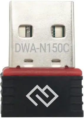 Адаптер Wi-Fi DIGMA DWA-N150C, 802.11b/g/n, 2.4 ГГц, до 150 Мбит/с, USB