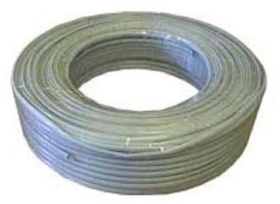 Gembird Кабель телефонный 100м (4-х жильный, 2 пары, плоский) серый/белый (TC1000S-100m)