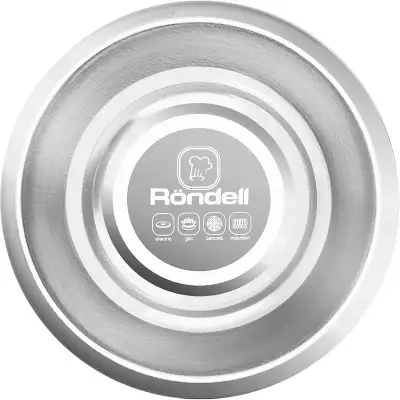 Кофеварка гейзерн. Rondell Melange RDS-1304 0.45л нерж.сталь серый