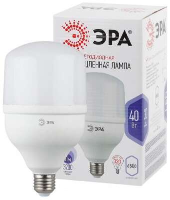 ЭРА Б0027006 Лампа светодиодная STD LED POWER T120-40W-6500-E27 E27 / Е27 40Вт колокол холодный дневной свет