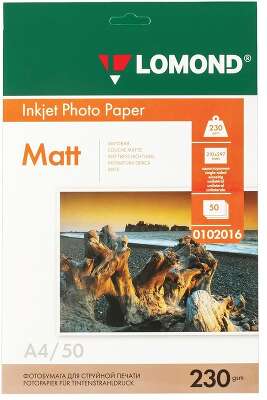 LOMOND 0102016 Матовая бумага 1х А4, 230г/м2, 50л