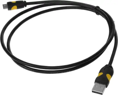 Кабель 2A Smooth Connector USB (m)-micro USB (m) 1м черный