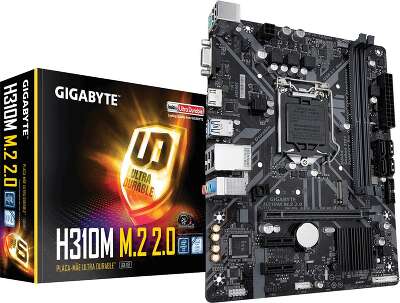 Материнская плата mATX LGA1151v2 Gigabyte H310M M.2 2.0