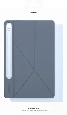 Чехол Samsung для Samsung Galaxy Tab S9/S9 FE/S10 FE Smart Book Cover поликарбонат/полиуретан голубой (EF-BX710PLEGRU)