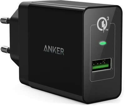 Зарядное устройство Anker PowerPort+ Quick Charge 3.0, чёрное [A2013L11]