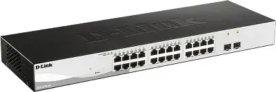 Коммутатор D-Link DGS-1210-26/FL2A (L2) 24x1Гбит/с 2SFP управляемый