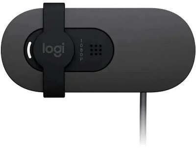 Камера-Web LOGITECH HD Webcam Brio 100 black (2MP, 1920x1080, USB-A, микрофон) (960-001587)