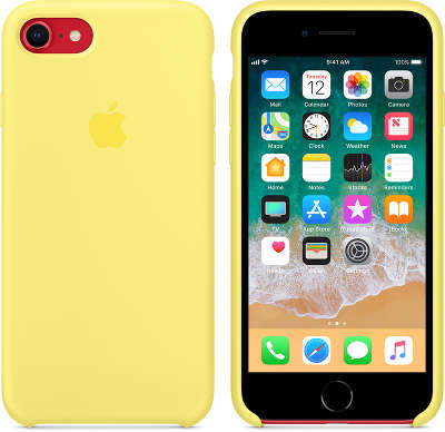 Силиконовый чехол для iPhone 7/8 Apple Silicone Case, Lemonade [MRFU2ZM/A]
