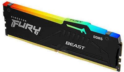 Память оперативная/ Kingston 8GB 6000MT/s DDR5 CL36 DIMM FURY Beast RGB EXPO