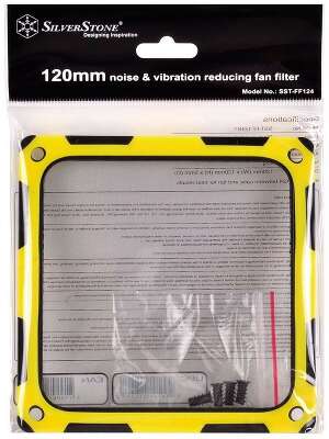 Сменный фильтр Silverstone SST-FF124BY 120-мм вибропоглощающий силиконовый фильтр вентилятора